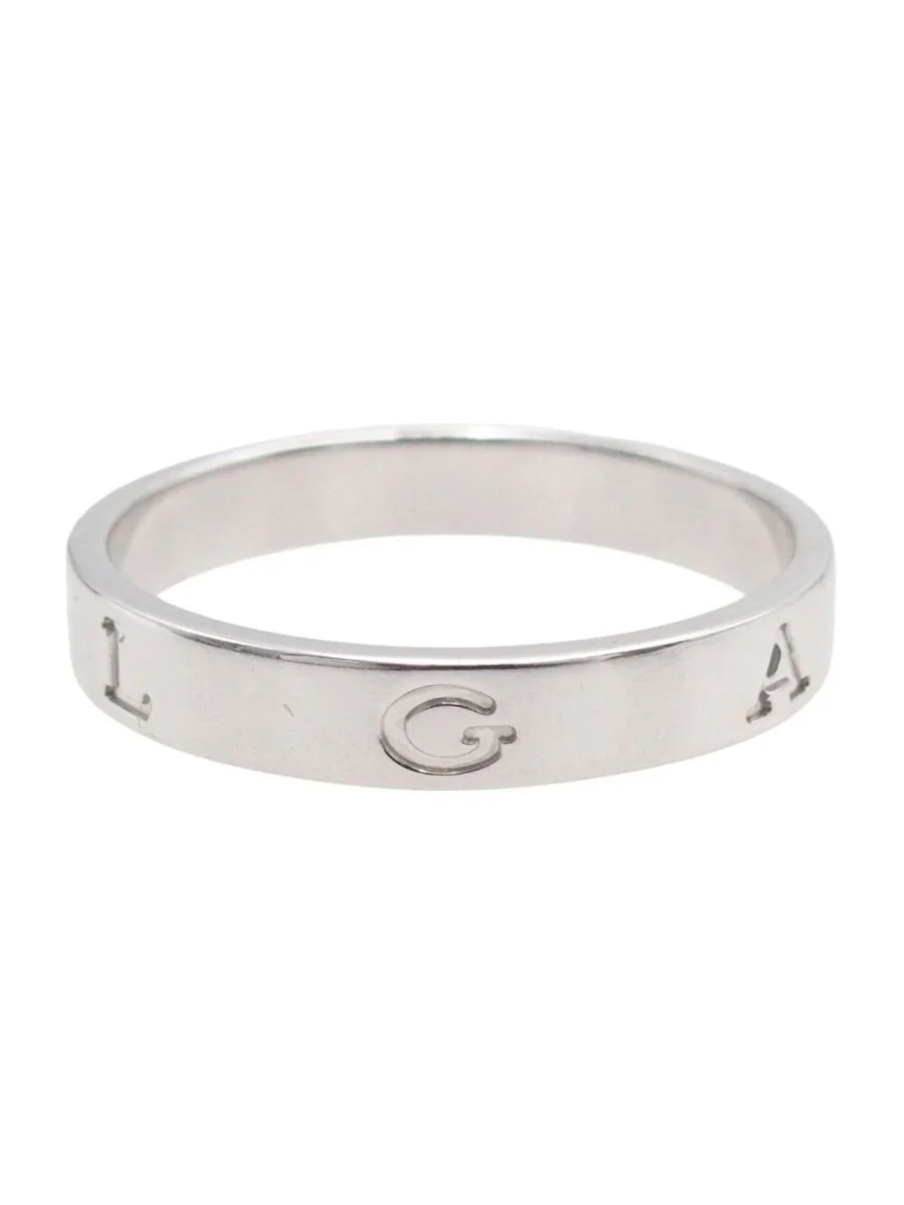 Bvlgari White Gold 18K B.Zero1 Essential Band 63 Ring